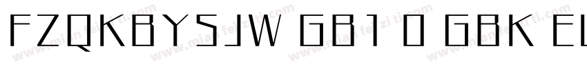FZQKBYSJW GB1 0 GBK EUC H字体转换